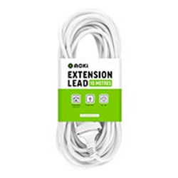 Moki Extension Lead 10 Metre White